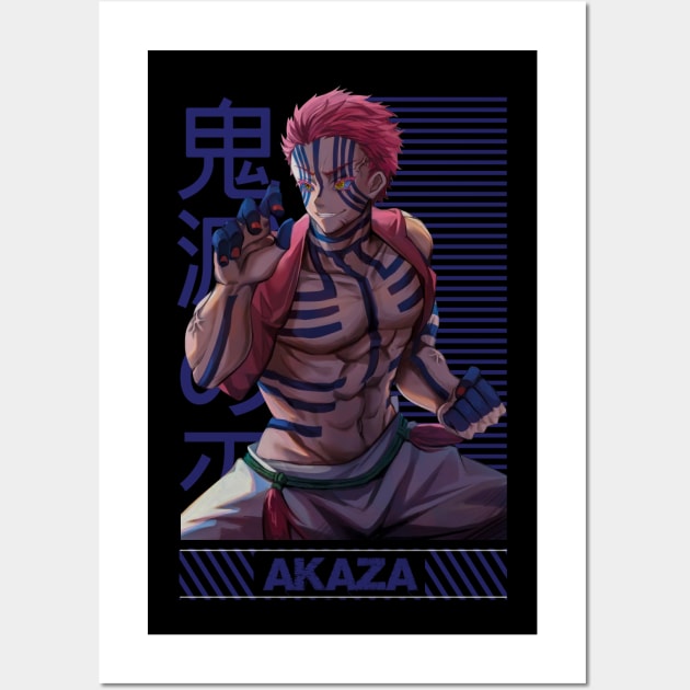 Akaza - Demon Slayer Wall Art by Hani-Clothing